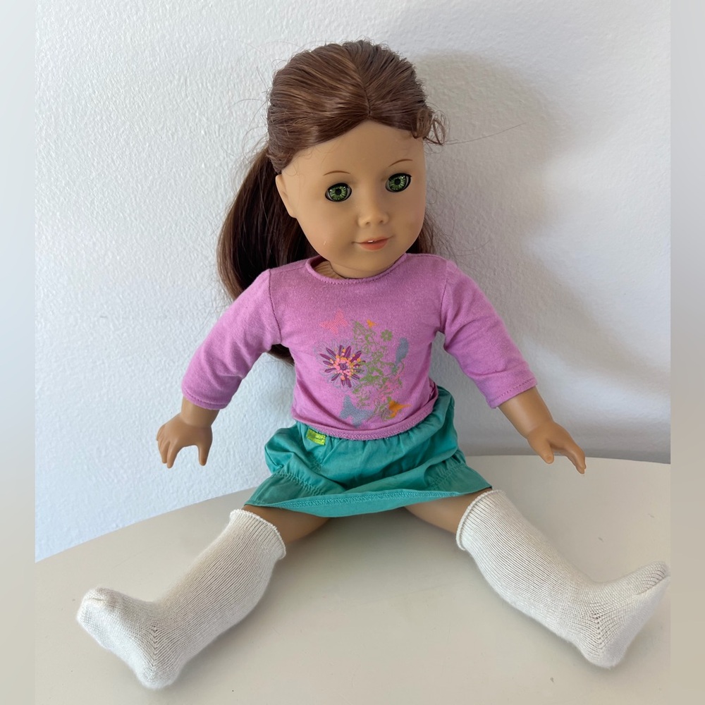 American Girl Retired Just Like You Medium Brown Hair & GreenEyes 18" Doll